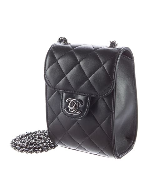 chanel satchel strap black white|Chanel crossbody handbags.